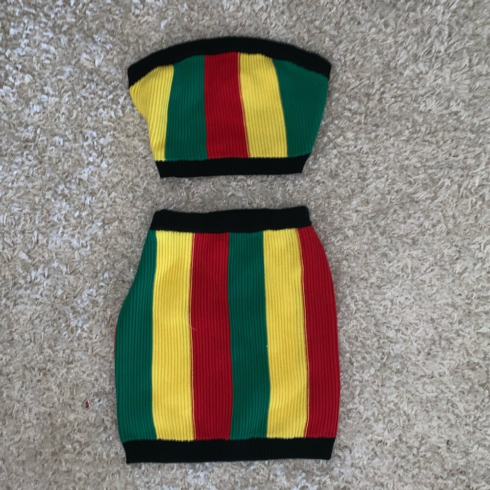 Skirt and crop top set New